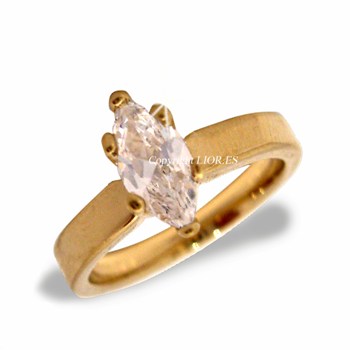 Solitario mujer anillo