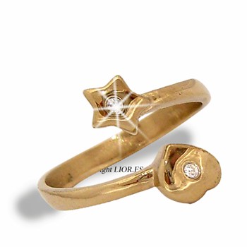 Anillo Corazon -Estrella
